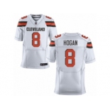 Men's Nike Cleveland Browns #8 Kevin Hogan Elite White NFL Jersey