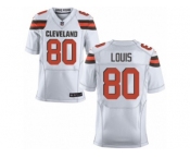 Men's Nike Cleveland Browns #80 Ricardo Louis Elite White NFL Jersey