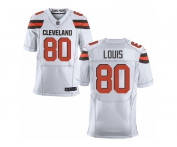 Men's Nike Cleveland Browns #80 Ricardo Louis Elite White NFL Jersey