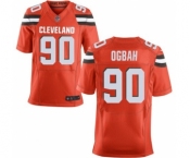 Men's Nike Cleveland Browns #90 Emmanuel Ogbah Elite Orange Alternate NFL Jersey