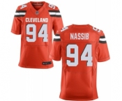 Men's Nike Cleveland Browns #94 Carl Nassib Elite Orange Alternate NFL Jersey