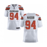 Men's Nike Cleveland Browns #94 Carl Nassib Elite White NFL Jersey