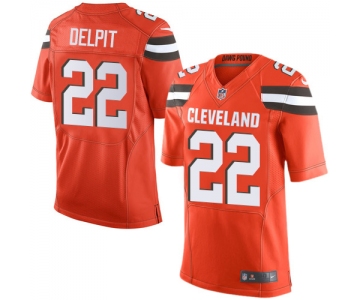 Nike Browns #22 Grant Delpit Orange Alternate Men's Stitched NFL New Elite Jersey