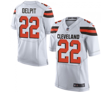 Nike Browns #22 Grant Delpit White Men's Stitched NFL New Elite Jersey