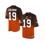 Nike Cleveland Browns #19 Corey Coleman Brown Orange Men's Stitched NFL Elite Fadeaway Fashion Jersey