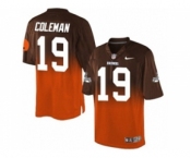 Nike Cleveland Browns #19 Corey Coleman Brown Orange Men's Stitched NFL Elite Fadeaway Fashion Jersey