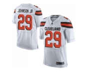 Nike Cleveland Browns #29 Duke Johnson Jr White Men Stitched NFL New Elite Jersey