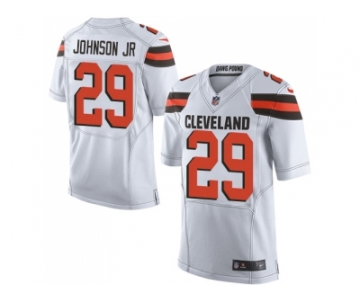 Nike Cleveland Browns #29 Duke Johnson Jr White Men Stitched NFL New Elite Jersey