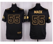 Nike Cleveland Browns #55 Alex Mack Black Pro Line Gold Collection Jersey[Elite]