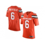 Nike Cleveland Browns #6 Baker Mayfield Orange Alternate Men Stitched NFL Elite Jersey