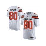 Nike Cleveland Browns #80 Jarvis Landry White Men Stitched NFL Elite Jersey