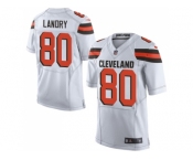 Nike Cleveland Browns #80 Jarvis Landry White Men Stitched NFL Elite Jersey