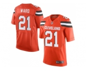 Nike Cleveland Browns#21 Denzel Ward Orange Alternate Men Stitched NFL Elite Jersey