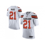 Nike Cleveland Browns#21 Denzel Ward White Men Stitched NFL Elite Jersey