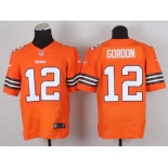 nike nfl jerseys cleveland browns #12 gordon orange[Elite][gordon]