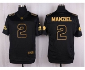 nike nfl jerseys cleveland browns #2 manziel black gold collection[Elite]