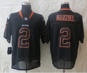 nike nfl jerseys cleveland browns #2 manziel black[Elite lights out]