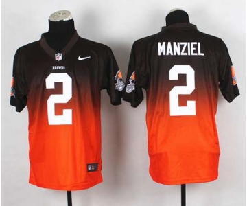 nike nfl jerseys cleveland browns #2 manziel grey-orange[Elite drift fashion]