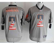 nike nfl jerseys cleveland browns #2 manziel grey[Elite USA flag fashion shadow]