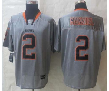 nike nfl jerseys cleveland browns #2 manziel grey[Elite lights out]