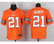 nike nfl jerseys cleveland browns #21 gilbert orange[Elite]