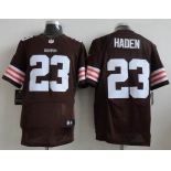 nike nfl jerseys cleveland browns #23 joe haden brown[Elite]