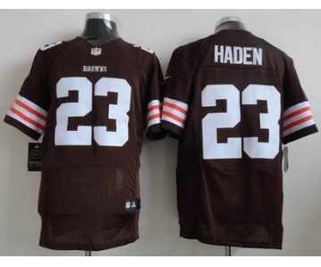 nike nfl jerseys cleveland browns #23 joe haden brown[Elite]