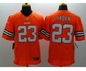 nike nfl jerseys cleveland browns #23 joe haden orange[Elite]