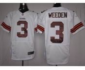 nike nfl jerseys cleveland browns #3 weeden white[Elite]