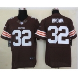 nike nfl jerseys cleveland browns #32 brown brown[Elite]