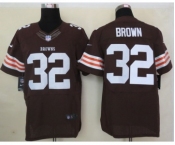 nike nfl jerseys cleveland browns #32 brown brown[Elite]