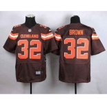 nike nfl jerseys cleveland browns #32 brown brown[Elite][new style]