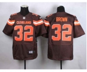 nike nfl jerseys cleveland browns #32 brown brown[Elite][new style]