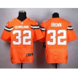 nike nfl jerseys cleveland browns #32 brown orange[Elite][new style]