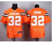 nike nfl jerseys cleveland browns #32 brown orange[Elite][new style]