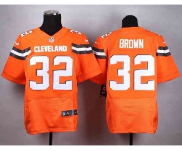 nike nfl jerseys cleveland browns #32 brown orange[Elite][new style]