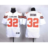 nike nfl jerseys cleveland browns #32 brown white[Elite][new style]