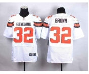 nike nfl jerseys cleveland browns #32 brown white[Elite][new style]