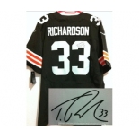 nike nfl jerseys cleveland browns #33 richardson black[Elite signature]