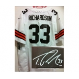 nike nfl jerseys cleveland browns #33 richardson white[Elite signature]