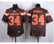 nike nfl jerseys cleveland browns #34 crowell brown[Elite][new style]