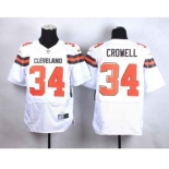 nike nfl jerseys cleveland browns #34 crowell white[Elite][new style]