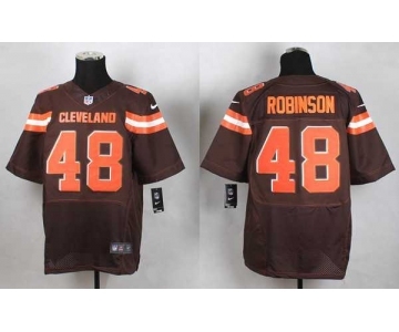 nike nfl jerseys cleveland browns #48 robinson brown[Elite][new style]