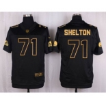 nike nfl jerseys cleveland browns #71 shelton black gold collection[Elite]