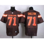 nike nfl jerseys cleveland browns #71 shelton brown[Elite][new style]