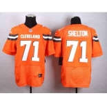 nike nfl jerseys cleveland browns #71 shelton orange[Elite][new style]