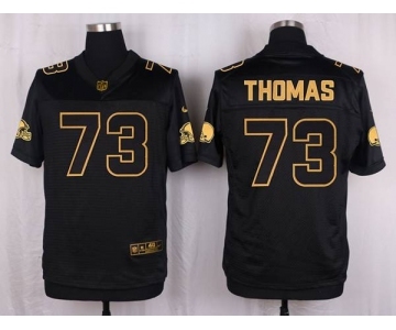 nike nfl jerseys cleveland browns #73 joe thomas black gold collection[Elite]