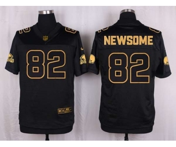 nike nfl jerseys cleveland browns #82 newsome black gold collection[Elite][newsome]