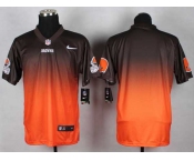 nike nfl jerseys cleveland browns blank brown-orange[Elite drift fashion][second version]