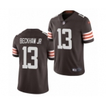 Cleveland Browns #13 Odell Beckham Jr Brown 2020 Vapor Limited Jersey